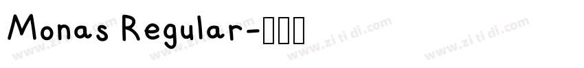 Monas Regular字体转换